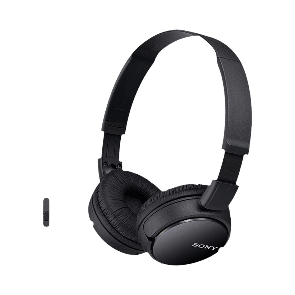 Buy SONY MDRZX110AP Wired Headphone with Mic (On Ear, Black) Online